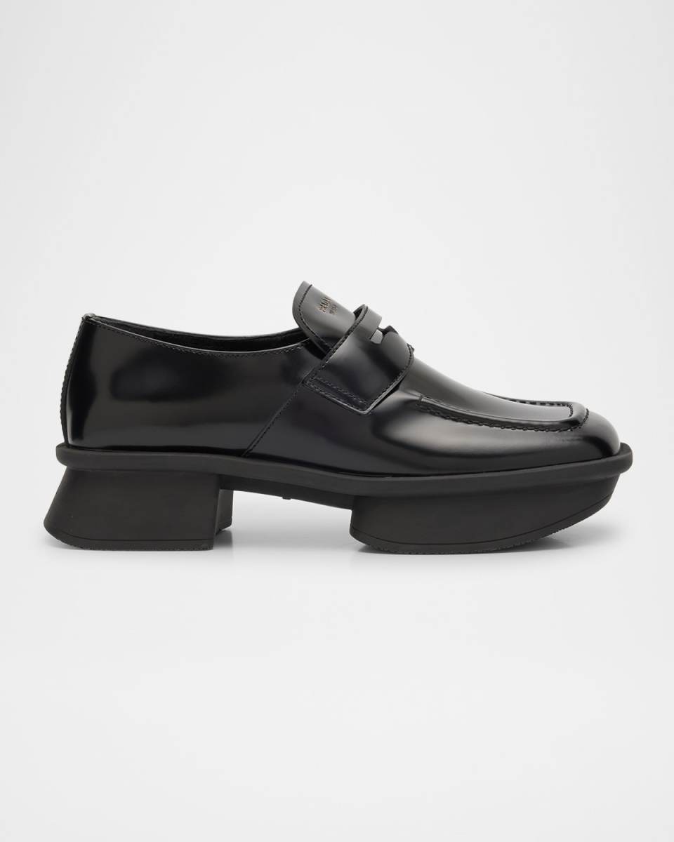 Re-Edition Brushed Leather Penny Loafers